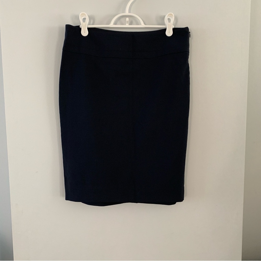 Navy Blue Pencil Skirt Womens Size 6 The Limited Collection Career Above Knee